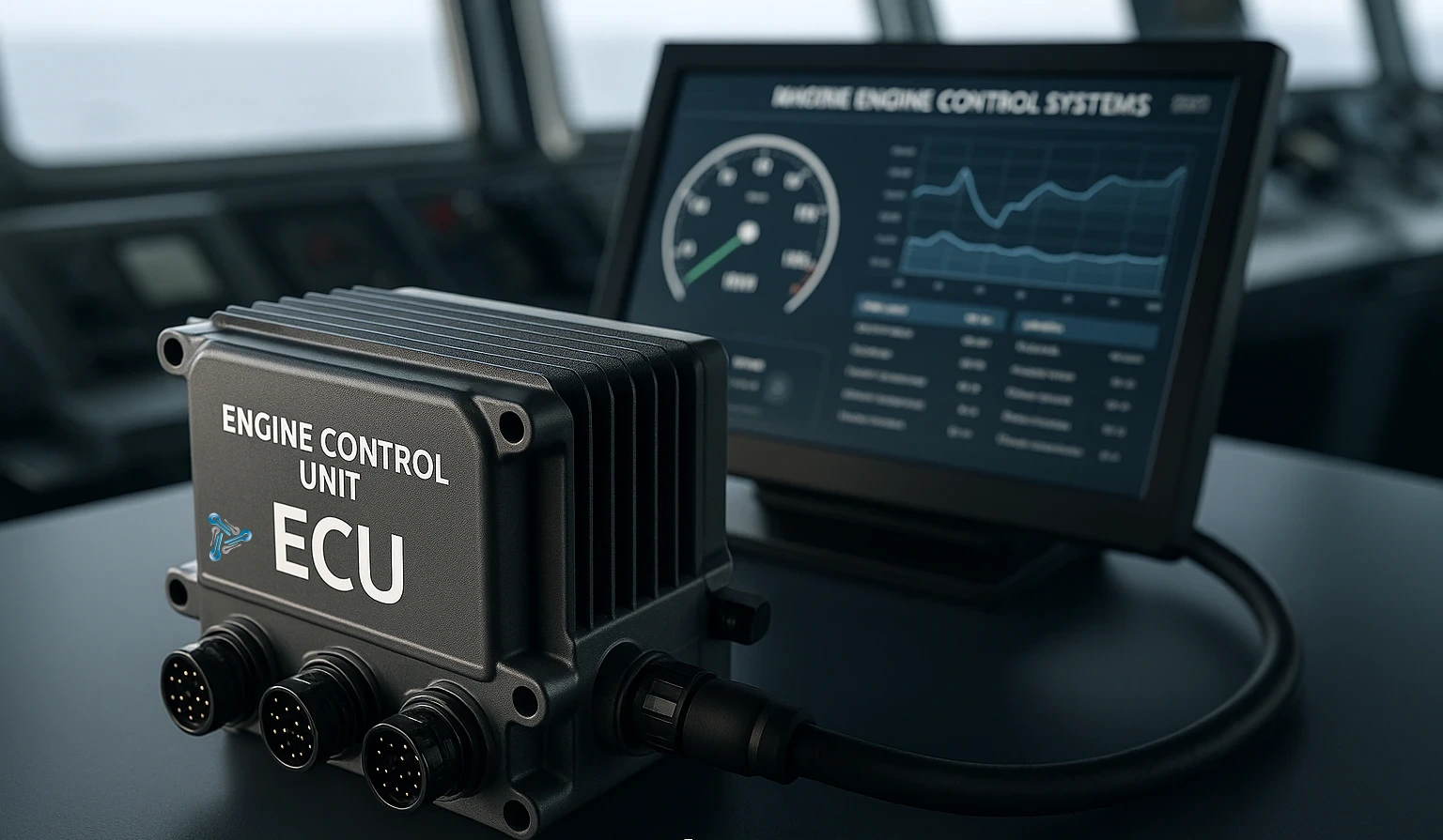 واحد ECU در سیستم کنترل موتور کشتی